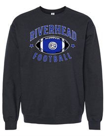 Riverhead High School Black Crewneck Sweatshirt - Orders due Wednesday, October 9, 2024