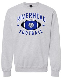 Riverhead High School Sport Grey Crewneck Sweatshirt - Orders due Wednesday, October 9, 2024