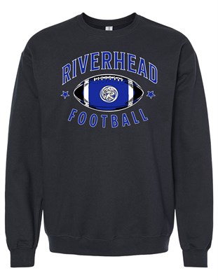 Riverhead High School Black Crewneck Sweatshirt - Orders due Wednesday, October 9, 2024