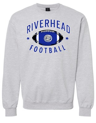 Riverhead High School Sport Grey Crewneck Sweatshirt - Orders due Wednesday, October 9, 2024