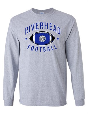 Riverhead High School Sport Grey Long SleeveT-Shirt - Orders due Wednesday, October 9, 2024